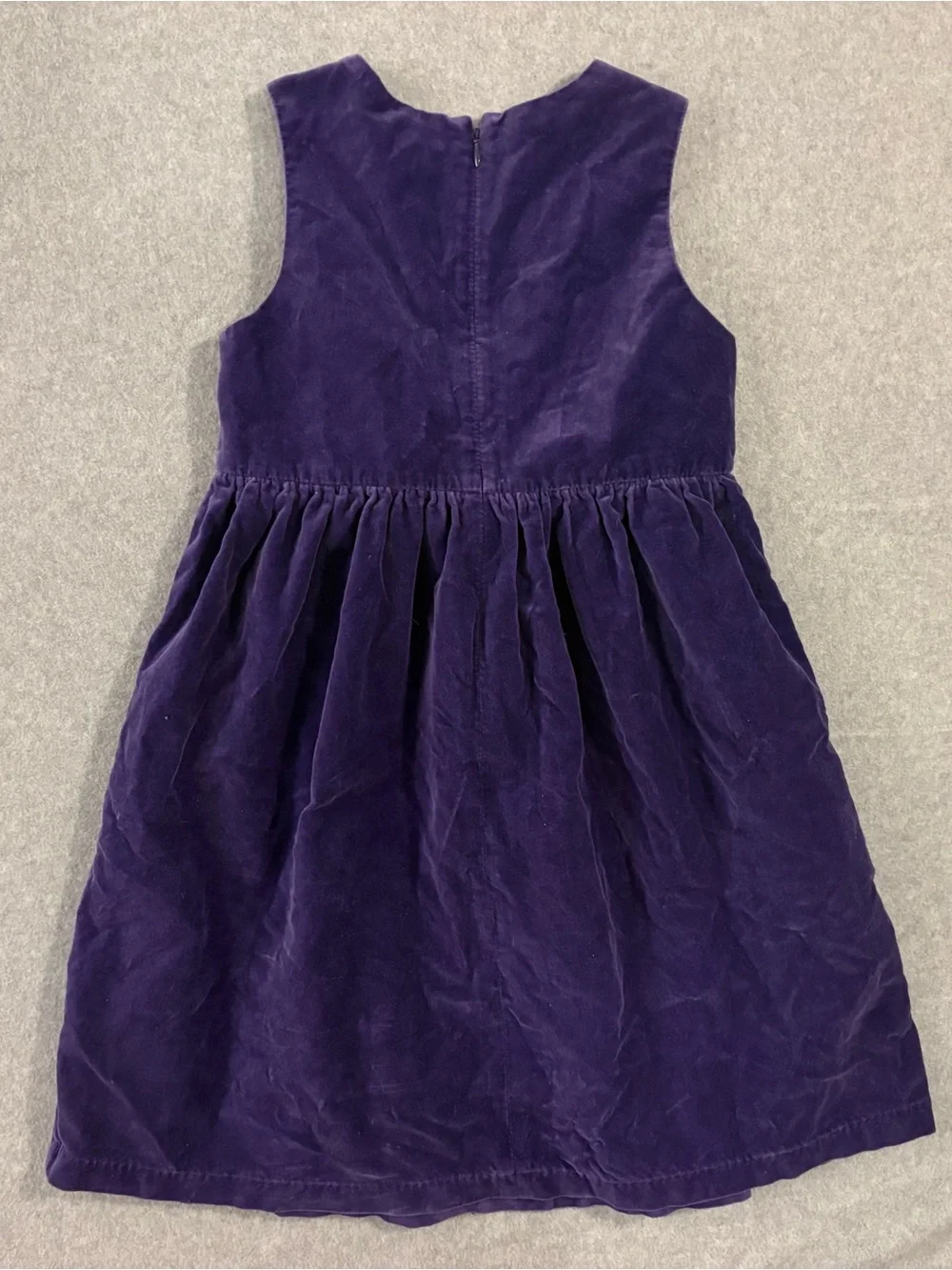 Vintage 1999 Gymboree Girls Purple Velvet Dress Size 6/7 Holiday 90s